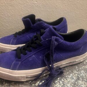 Converse Purple Suede Sneakers